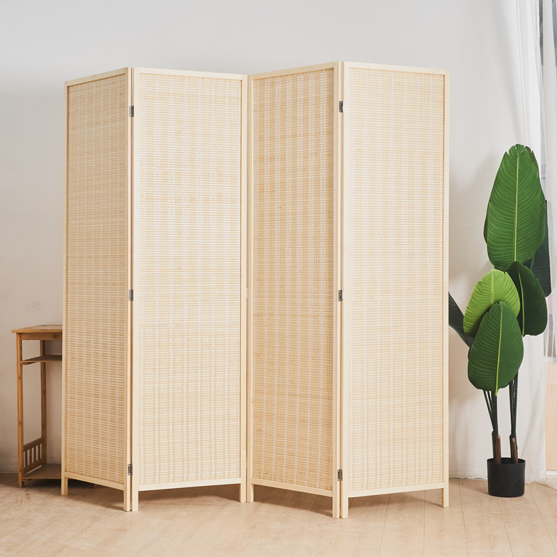 New Chinese Style Entry-Level Solid Wood Stackable Living Room and Bedroom Blocking Bamboo Screen Partition Entrance Hotel School Hospital