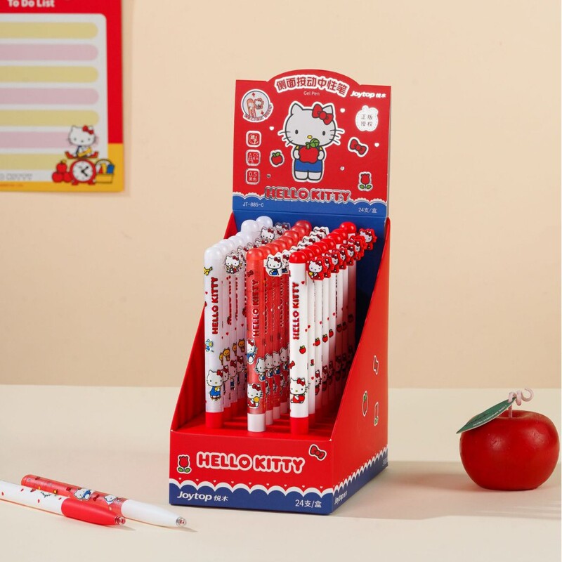 Joytop Yue Mu Hello Kitty Gel Pen 0.5 Black Pen Sanrio Limited Edition Student Quick-Drying Pen for Practice Questions Joytop Yue Mu Hello Kitty Gel Pen 0.5 Black Pen Sanrio Limited Edition Student Quick-Drying Pen for Practice Questions