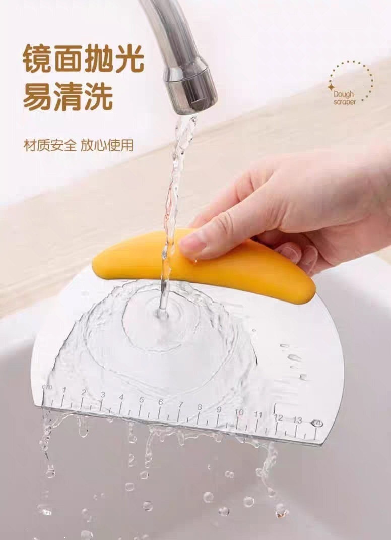 Stainless Steel Dough Scraper with Measurement Scale Multi-Function Pastry Cutter for Baking and Cake Cream Spreading quality and texture