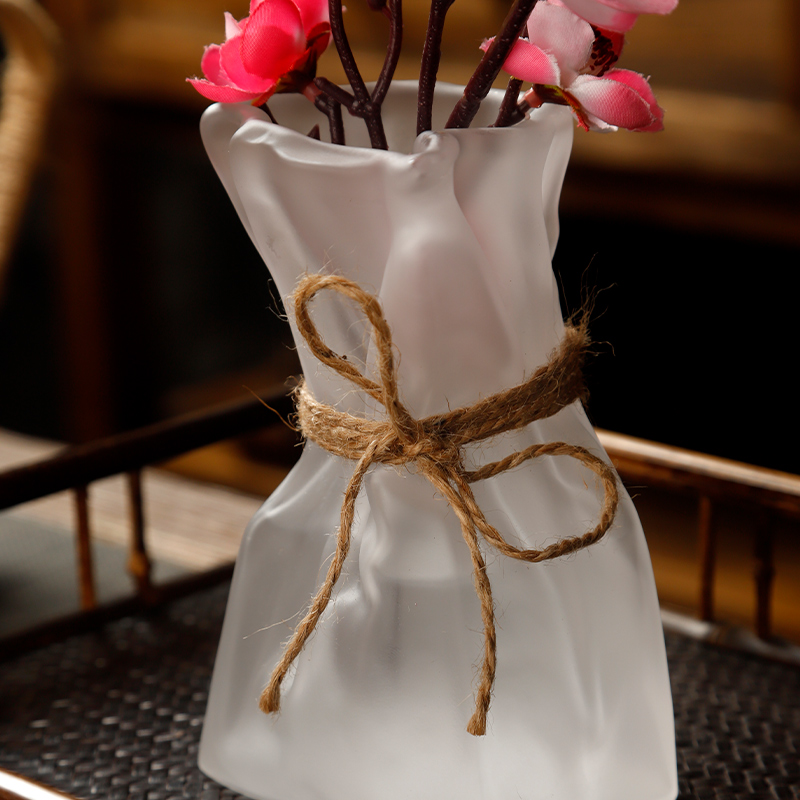 Nordic simple origami transparente florero ins estilo creativo Hotel B & B decoración florero de vidrio arreglo floral