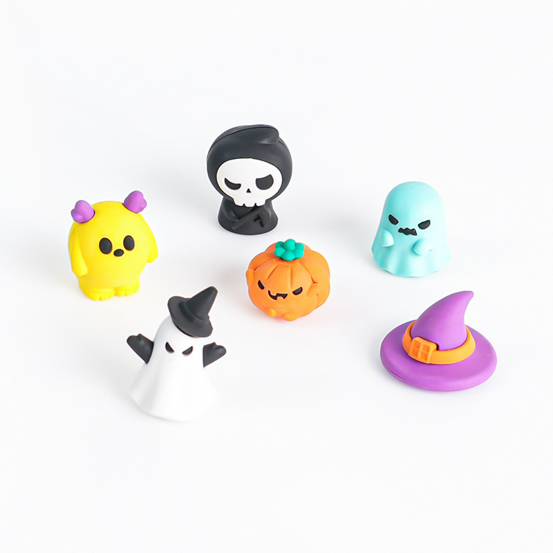 ハロウィンクリエイティブセット消しゴム学生ギフトカスが少ないミニスタイル漫画かわいい工場直接供給|undefined