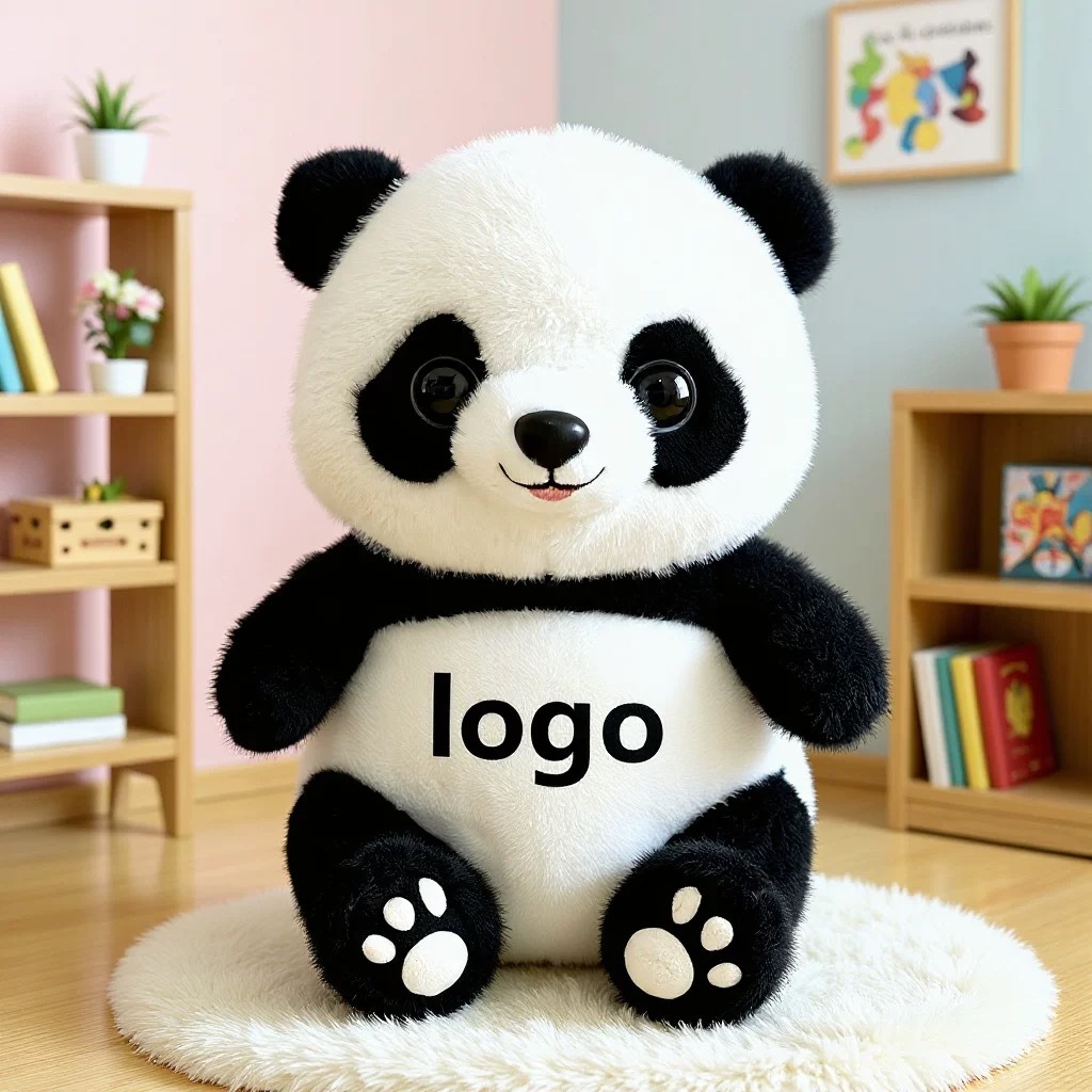 Panda lindo muñeca de peluche vestido Tesoro Nacional Panda muñeca Chengdu recuerdos festivos regalos impresión logotipo