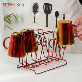 水杯架倒挂置物架铁艺客厅家用沥水架玻璃杯茶杯架子红酒杯架子