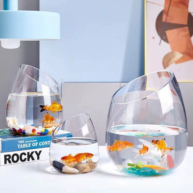 Офисный аквариум утолщенный прозрачный стеклянный аквариум с черепахами