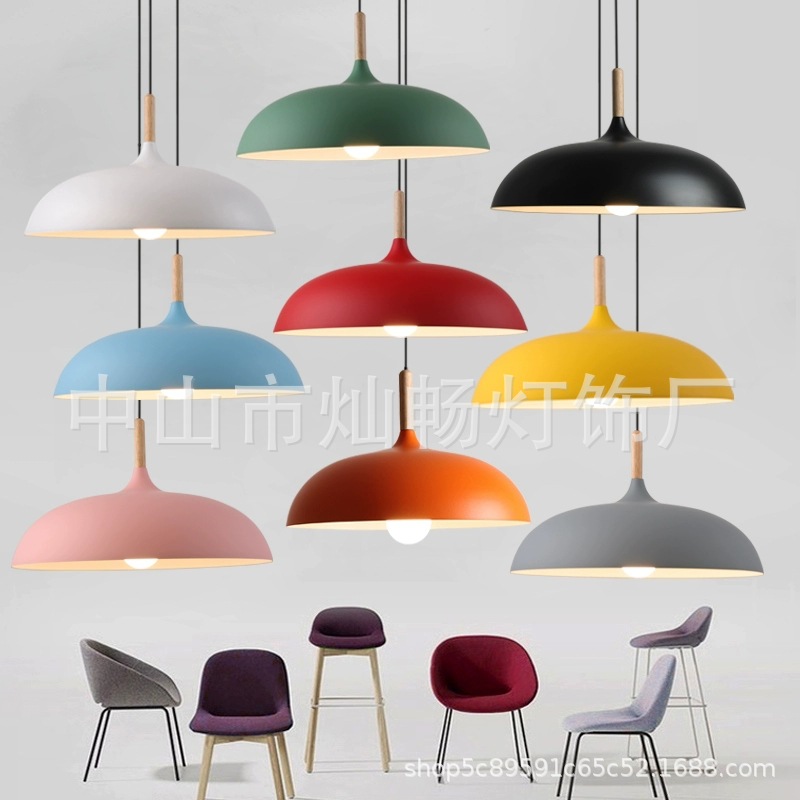 Modern Simple Personality Single Head Restaurant Chandelier Hot Pot Shop Commercial Dining Table Shop Lamps Barber Shop Hairdresser Shop Lamps