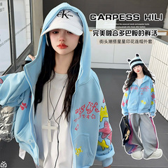 女童早秋韩系穿搭套装2025新款洋气女大童运动衣服儿童秋装两件套