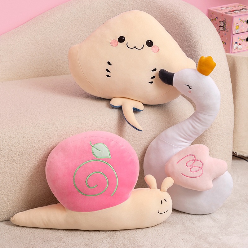 Nuevos productos transfronterizos de la serie de almohadas de aire y mar, descompresión de la almohada de vaca y cisne, dibujos animados lindos y lindos.