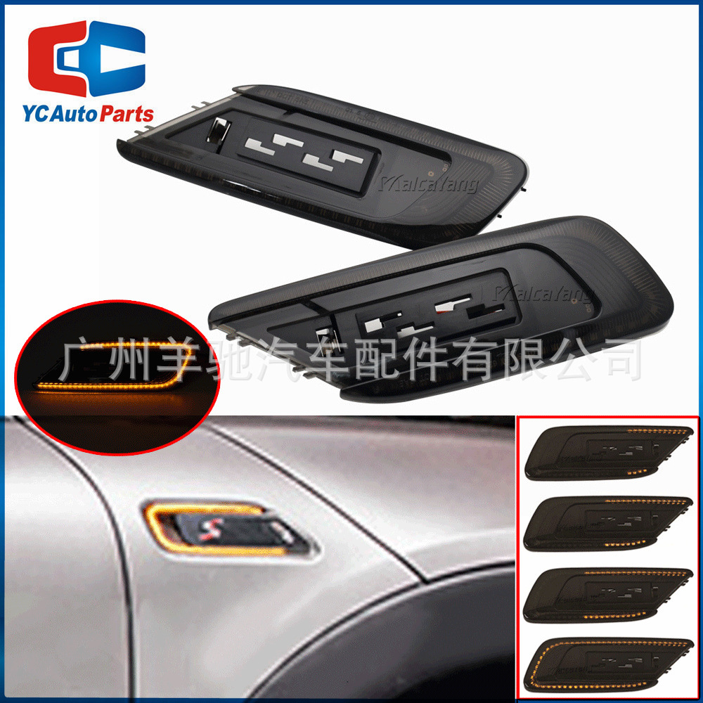 Aplicable a 15-20 BMW Mini Cooper F54 Clubman Luz de guardabarros lateral LED Luz lateral de agua