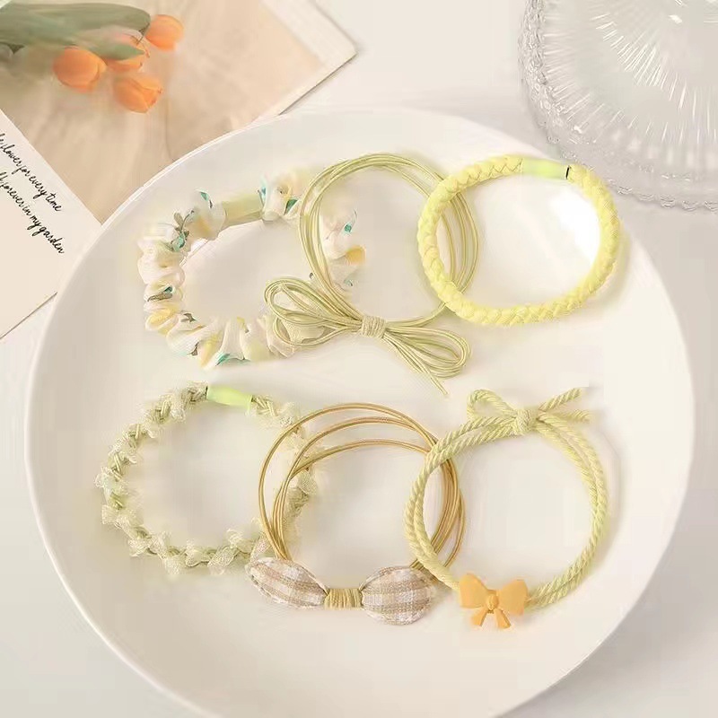 alta elasticidad duradera atada cabello cabello cabello de color dopamina banda de goma mujer atada cabello temperamento cabello al por mayor