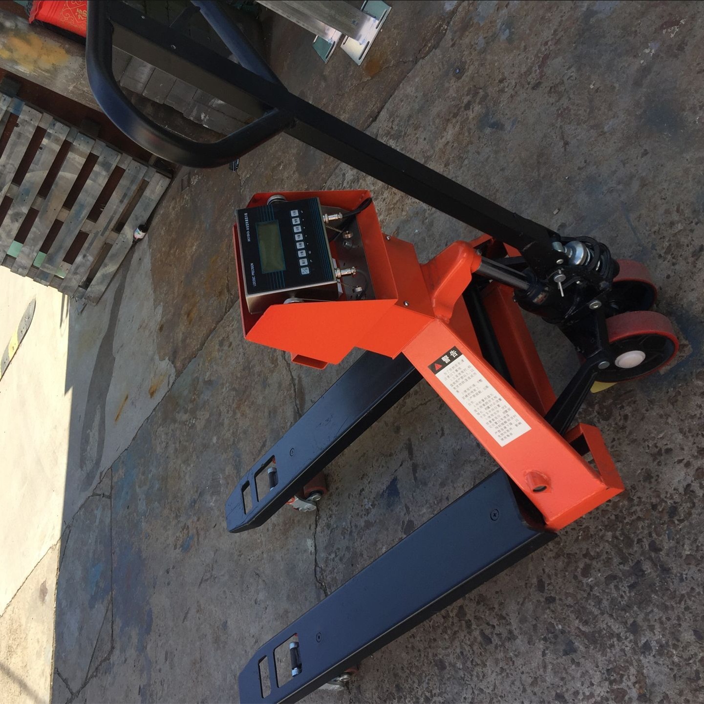 液压车电子磅 1吨防爆液压车磅秤 1.5吨叉车秤