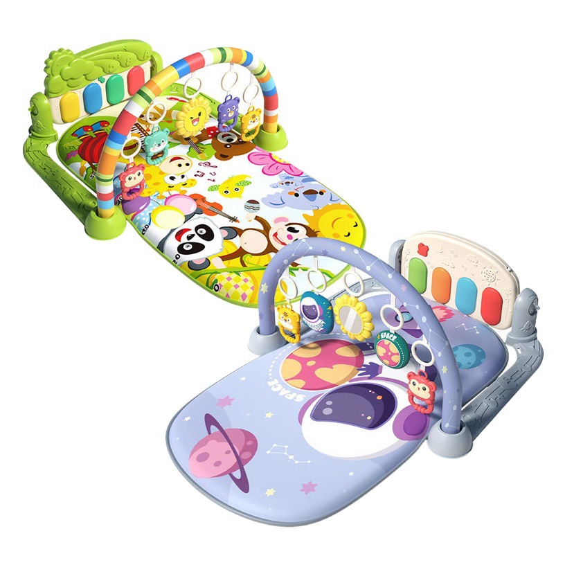 Baby Gym Rack Music Pierone Toy 0-36 Months Newborn Baby Piano Game Mat Cross Border Hot Sale