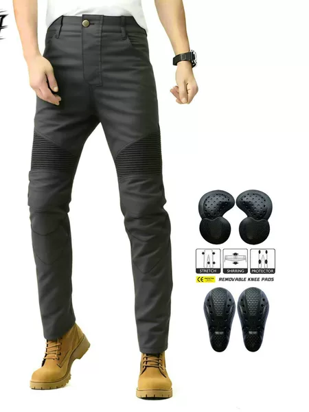 VOLERO Motorcycle Jeans Men and Women Four Seasons Coated Retro Casual Riding Anti-fall Pants Second Generation Protectors
