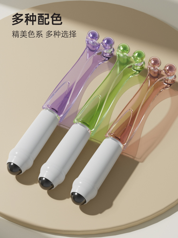 masajeador de rueda de dedo 4 abrazadera de perlas magnéticas masajeador de articulaciones de dedo tigre boca mano de cáñamo blanqueamiento mano delgada 5 perlas masajeador varilla