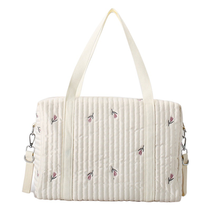 Bolsa de momia ultraligera de un solo hombro 2022 Nueva bolsa bordada madre y bebé madre bebé con bebé bolsa de asas de gran capacidad