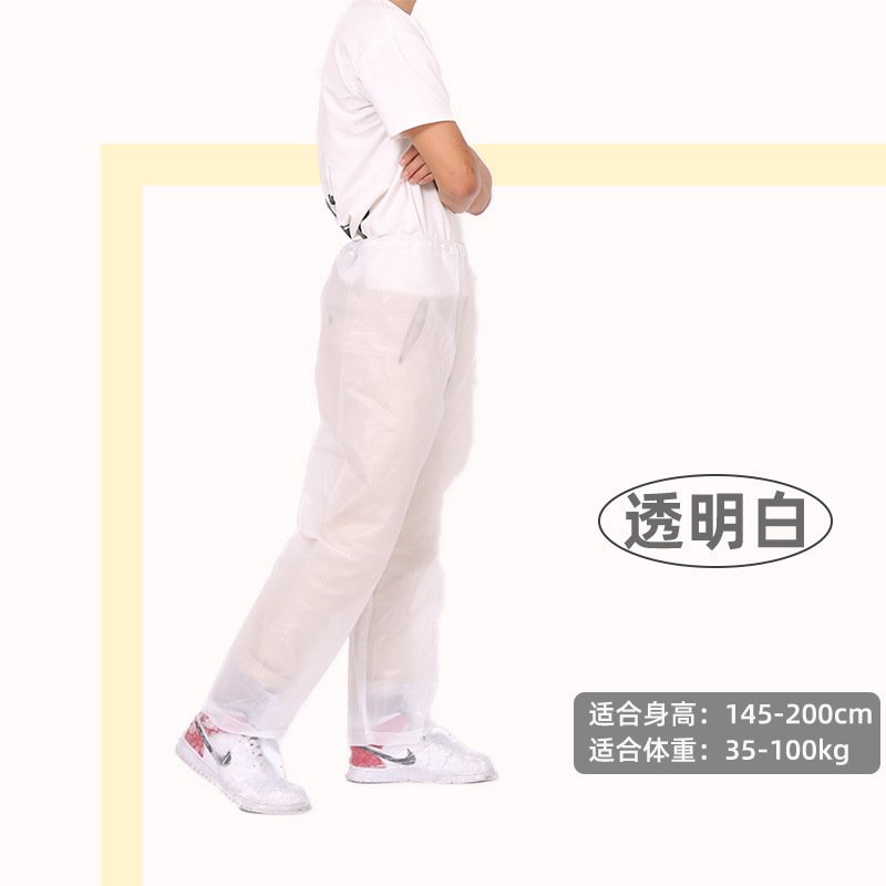 Pantalones de lluvia impermeables solo pantalones para llevar hombre debajo del cuerpo chaqueta de lluvia de plástico para mujeres para montar engrosado tormenta desechable nuevo