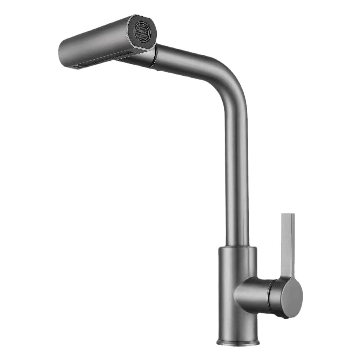 Pistola gris volando lluvia cascada caliente y fría grifo vegetal lavabo fregadero hogar cocina giratoria Vientiane grifo