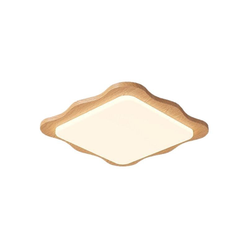 Lámpara de techo de sala de estar de estilo de troncos simple, luz de dormitorio de espectro completo minimalista, paquete de iluminación de sala de dormitorio principal en el vestíbulo del comedor