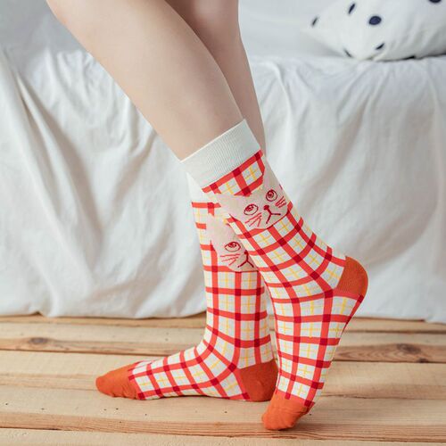 Cross-border socks, European and American fashion socks, high cotton socks, women's socks