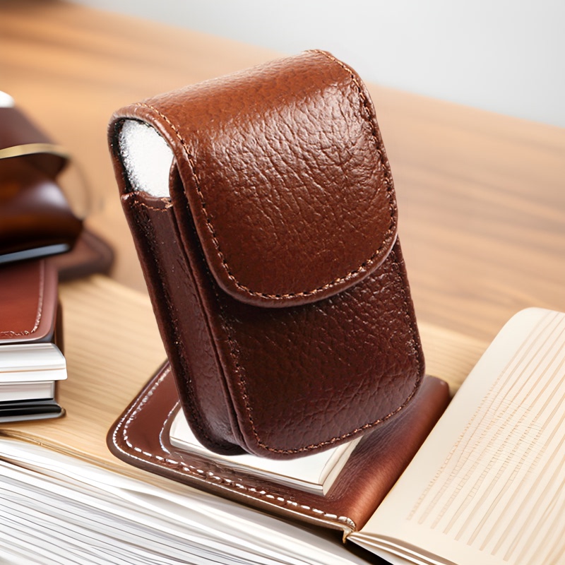 Horizontal Belt Box, Retro First-Layer Leather Cow Leather Glasses Case, Portable Reading Glasses Case for Men and Women, Real Box, Foldableing Myopia Box Horizontal Belt Box, Retro First-Layer Leather Cow Leather Glasses Case, Portable Reading Glasses Case for Men and Women, Real Box, Foldableing Myopia Box