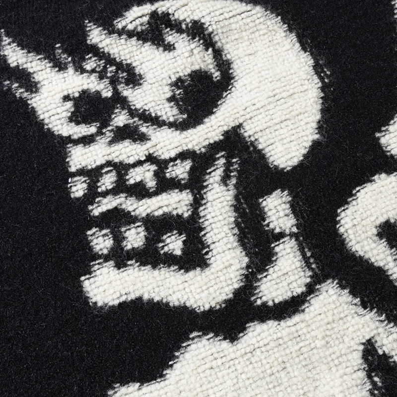 YWFG original retro americano esqueleto 2024 Año Nuevo otoño pareja alta versátil cuello redondo manga larga jersey image 4