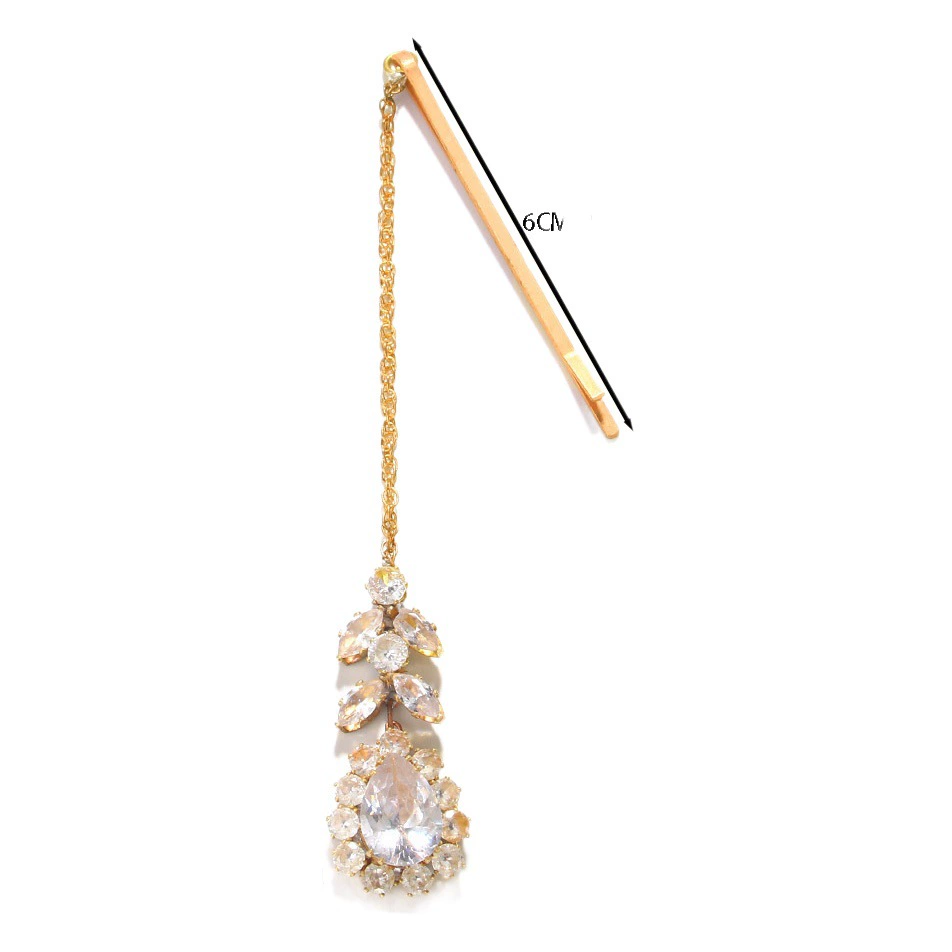 Трансграничный европейский и американский кулон в виде капли воды цепочка для волос свадебный Полный бриллиантовый модный головной убор экзотические высококачественные аксессуары для волос ювелирные изделия для женщин