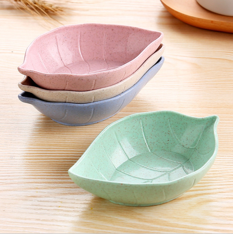 販売卸売り小麦わら葉小皿キッチン酢醤調味料皿調味料皿おかず皿スナック皿|undefined