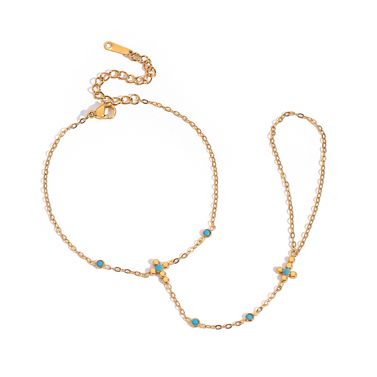 Wanxing pulsera de dedo de acero inoxidable de piedra natural ligera de lujo anillo de titanio nicho de alta calidad joyas transfronterizas para mujeres image 6