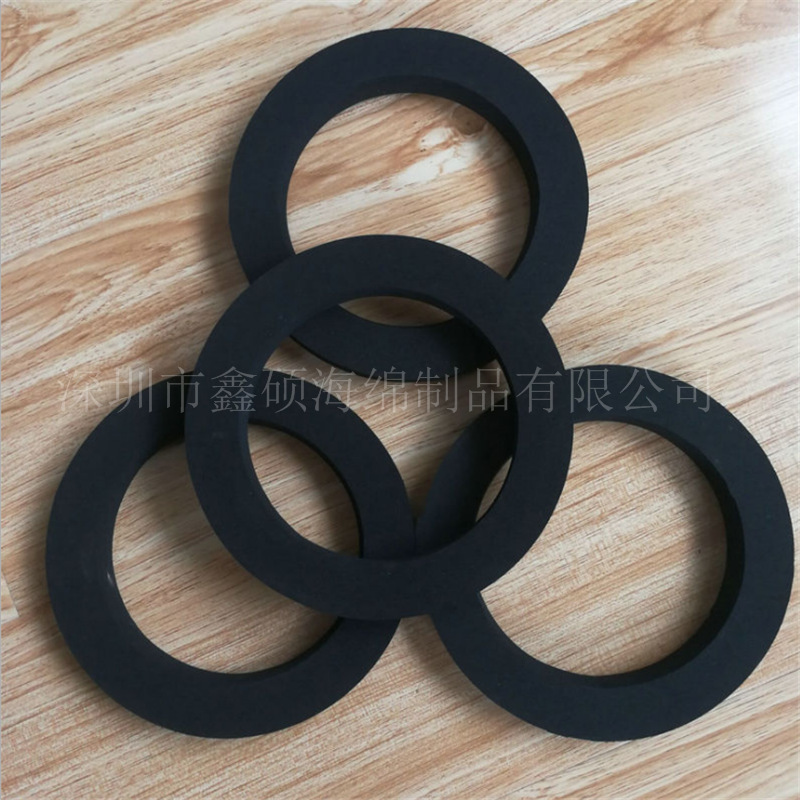 氯丁橡胶模冲缓冲防震泡绵橡胶垫圈CR 双面皮NBR吸音橡塑卷材