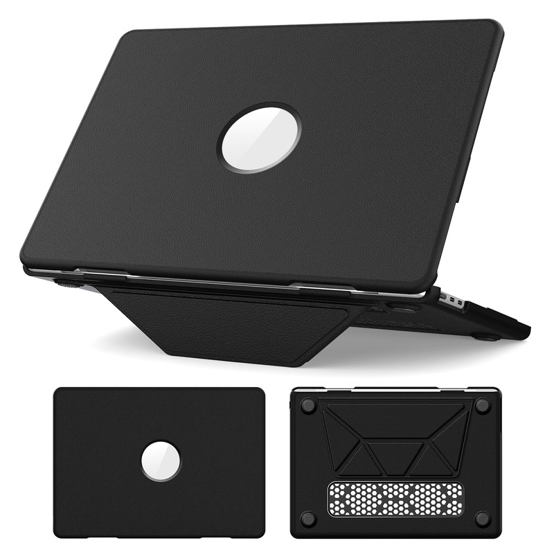 Macbookair Business Leather Protective Case Pro Apple Laptop Protective Case Anti-Collision Built-In Stand