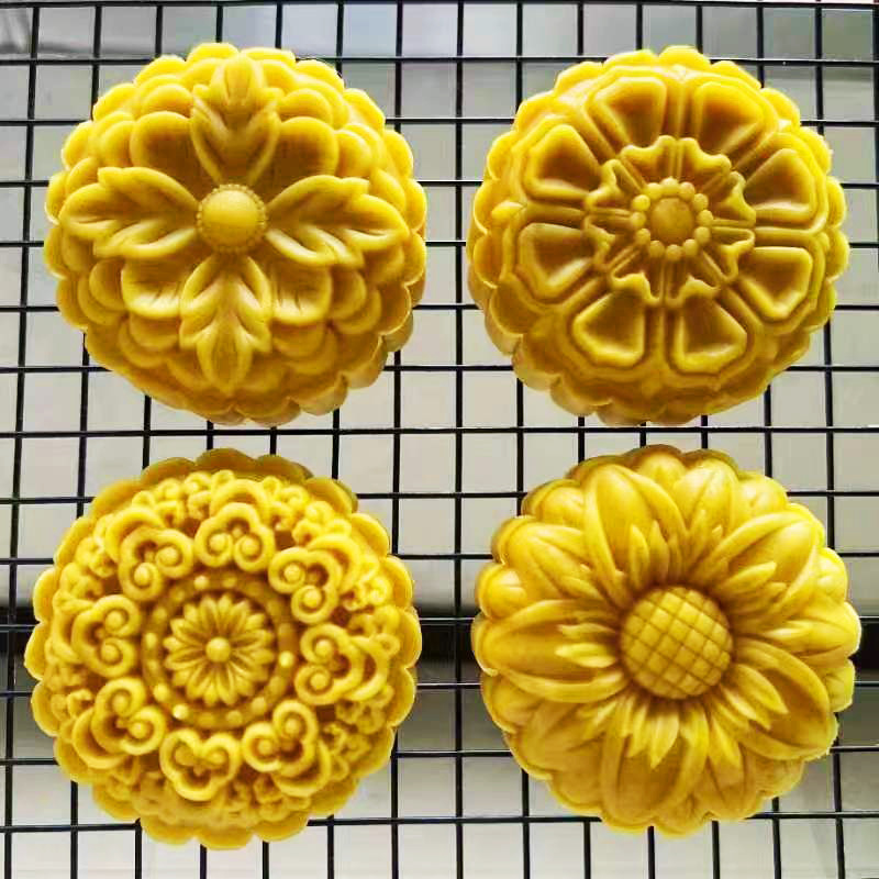 【羽花】月餅金型150グラム200g手押し式砥石mooncakemold|undefined