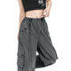 High Street American Crock Pants Thin 2023 New Biker Spice Girl Dressing Wide Leg Pants High Waist Sports Pants