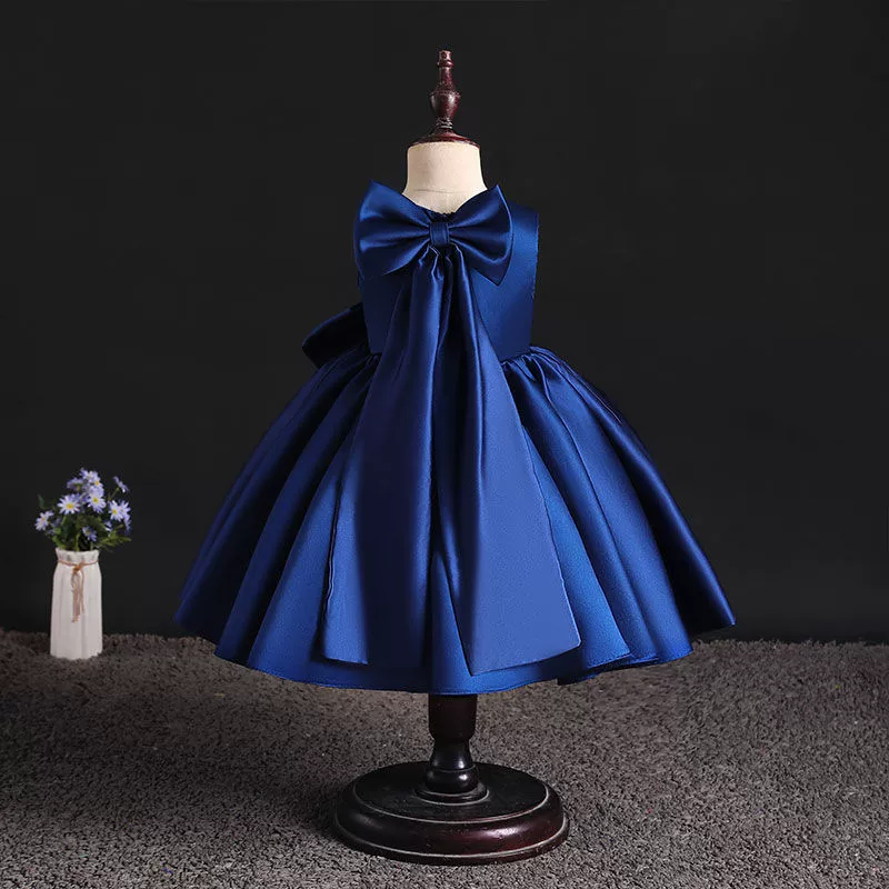 princess tutu dress for girls, piano performance costume, bow detail, heights 80–160 cm