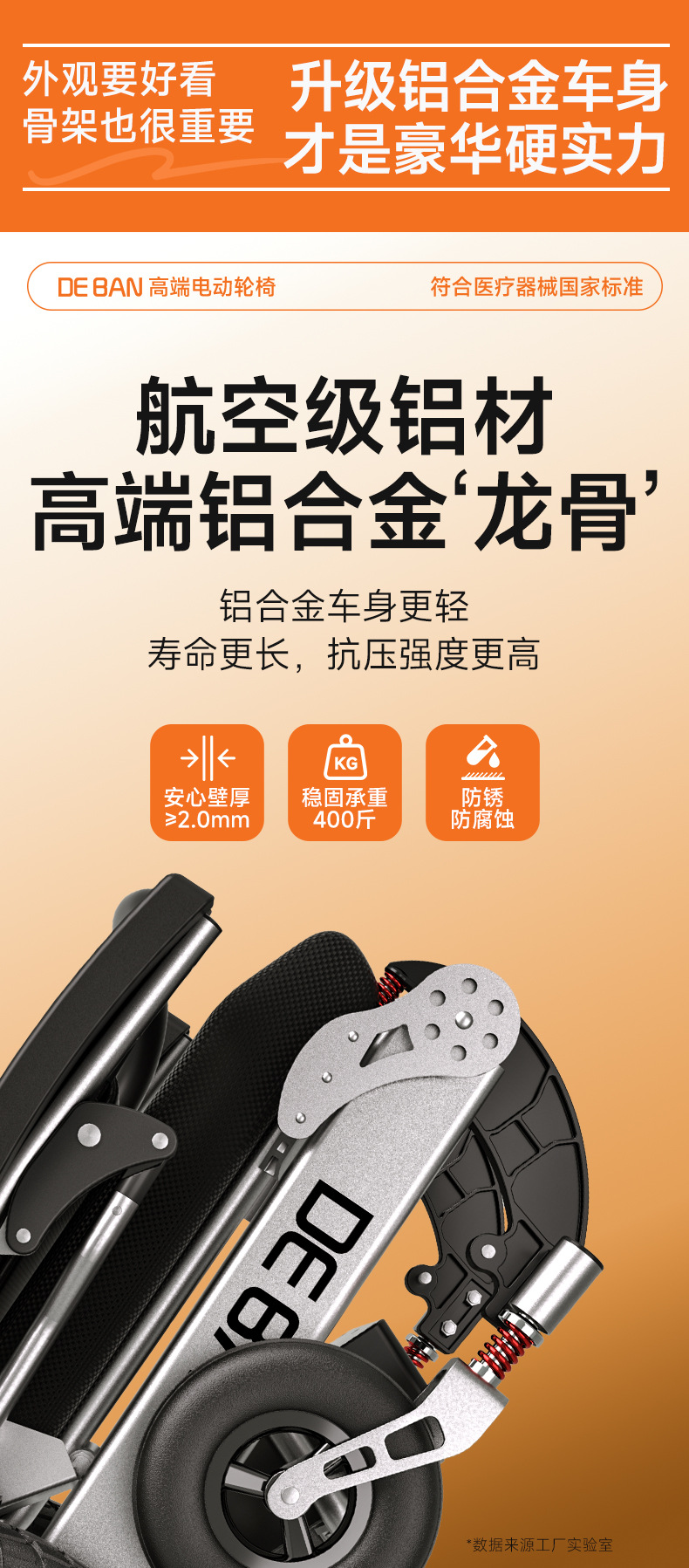 Deban electric wheelchair is an intelligent, fully automatic, foldable, lightweight aluminum alloy mobility aid designed for disabled and paralyzed elderly people