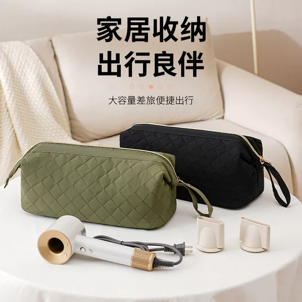 Cross-Border New Hair Dryer Storage Bag, Ins-Style Simple Large-Capacity Portable Travel Curling Iron Storage Bag