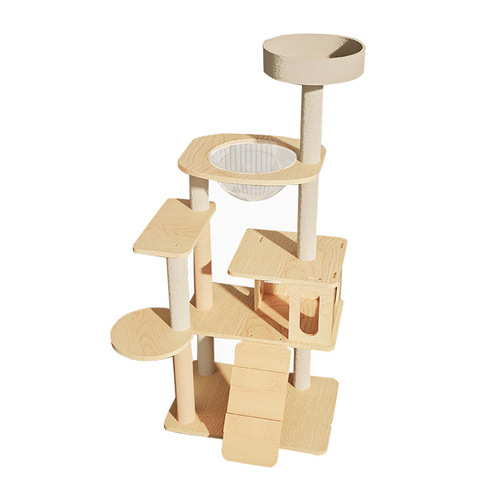Cat tree cat bed cat house integrated cat stand space-saving cat scratching post cat perch cat villa large cat scratching board