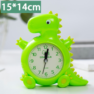Children's bell clock cute cartoon dinosaur boys and girls get up primary school students home desktop Wang Jin