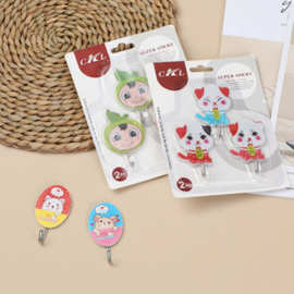 自带背胶免打孔多用无痕粘钩浴室毛巾整理杂物包包收纳不伤墙面