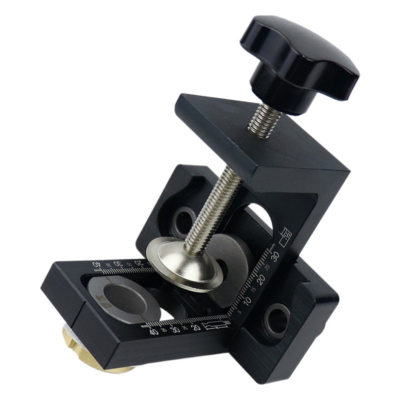 Carpintería perforadora de tres en uno conector de muebles abridor de orificios de posicionamiento de madera redonda Tenon herramienta de perforación de posicionamiento dos en uno