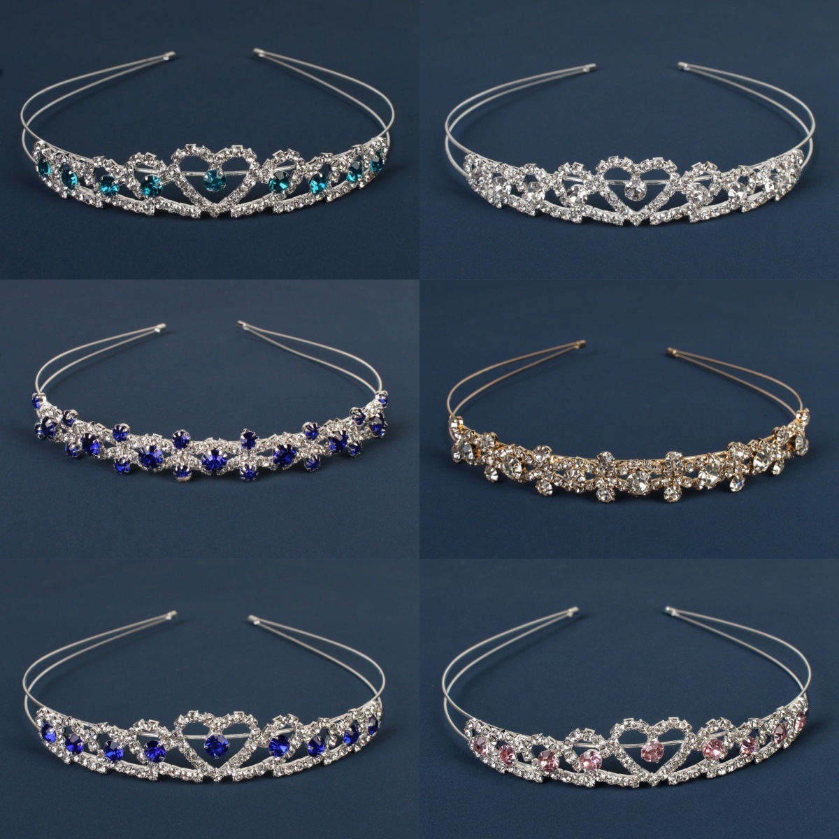 Comercio exterior transfronterizo coreano nupcial forma simple foto tocado perla rhinestone dulce diadema de diamante japonés y coreano diadema