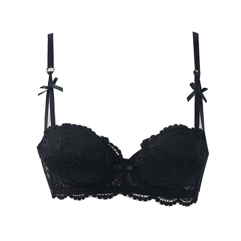 Lace sexy thin underwear, sponge push up bra, set