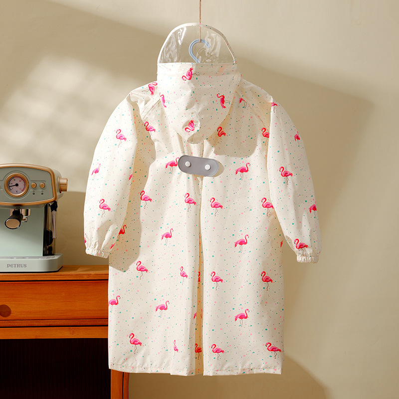 high quality Cute Cartoon Children's Raincoat with Schoolbag Boy's Kindergarten Girl Baby Poncho Long Poncho for Primary School Students