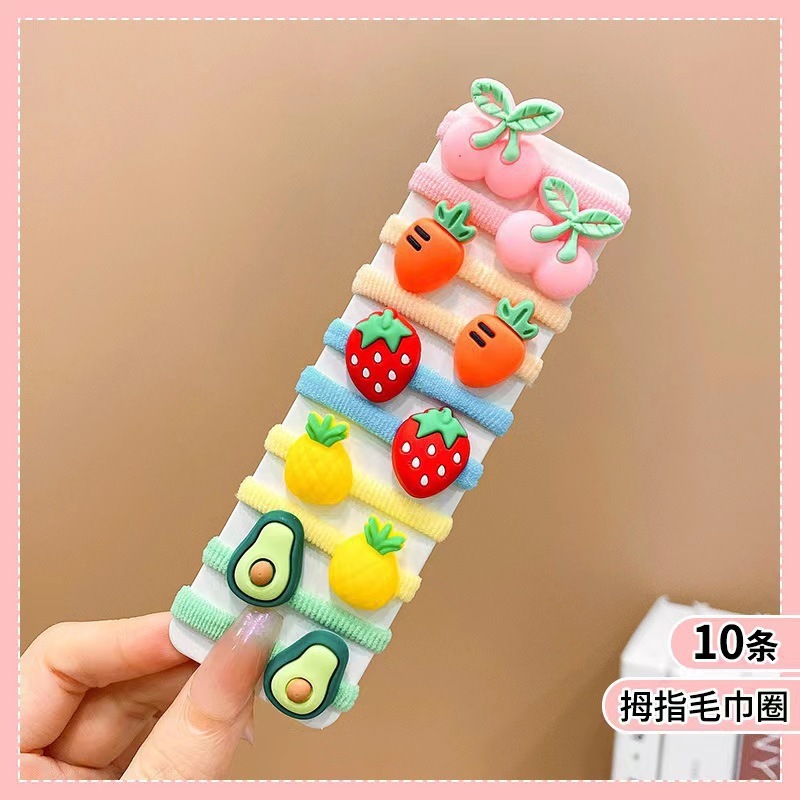 卡通头绳辫子发饰高弹力尼龙发圈发女宝宝橡皮筋头花儿童头饰|undefined
