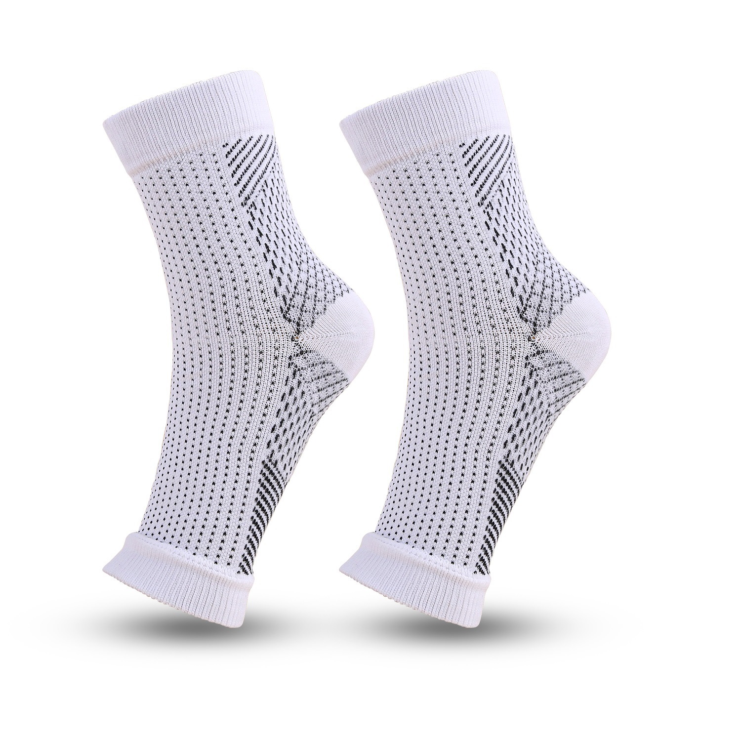 Calcetines de yoga transfronterizos, calcetines de compresión con protección para el tobillo, calcetines deportivos abiertos para correr, calcetines de presión, unisex para fitness