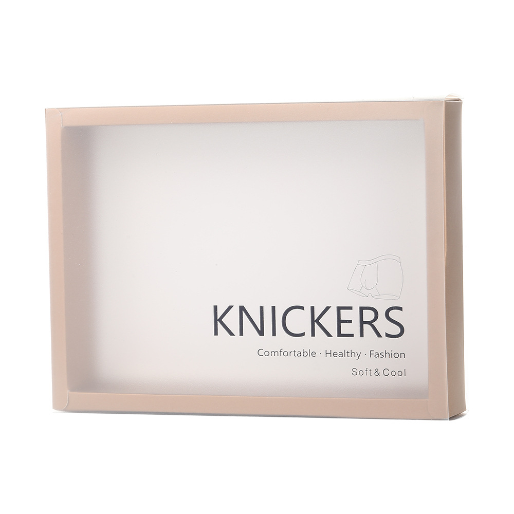 Nuevo cajas de pantalones íntimas de película blanca Caja de regalo hueca Caja de embalaje de pantalones íntimas puede agregar cajas de pantalones íntimas LOOG venta directa