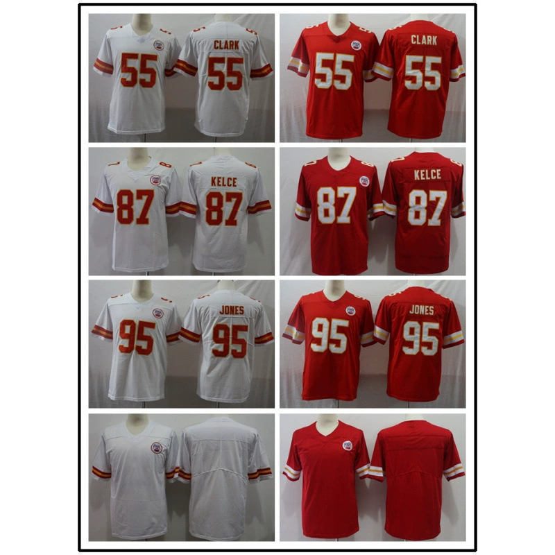 Форма американского футбола Чифс # 15 Махоумс10 # 15 # 55 # 87 # Легендарная форма второго поколения