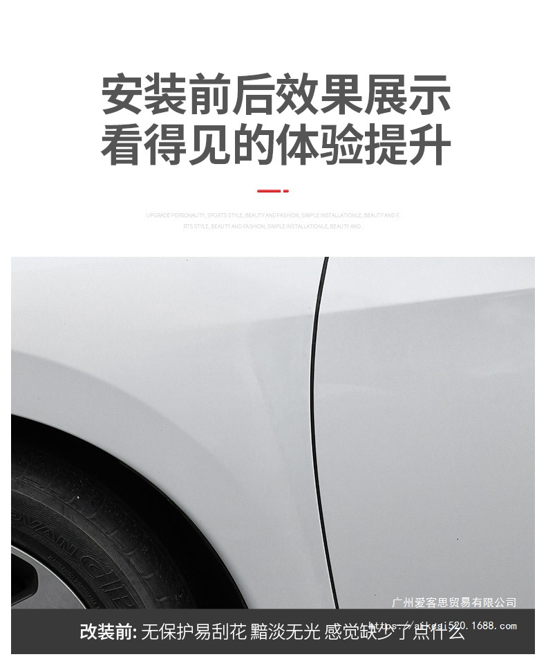 Car Modification Fender Decoration Stickers, Side Wing Shark Gill Imitation Air Vent Tpu Anti-Collision Soft Rubber Universal
