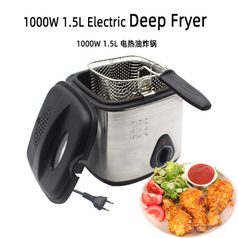 110V household 1.5L small fryer electric...