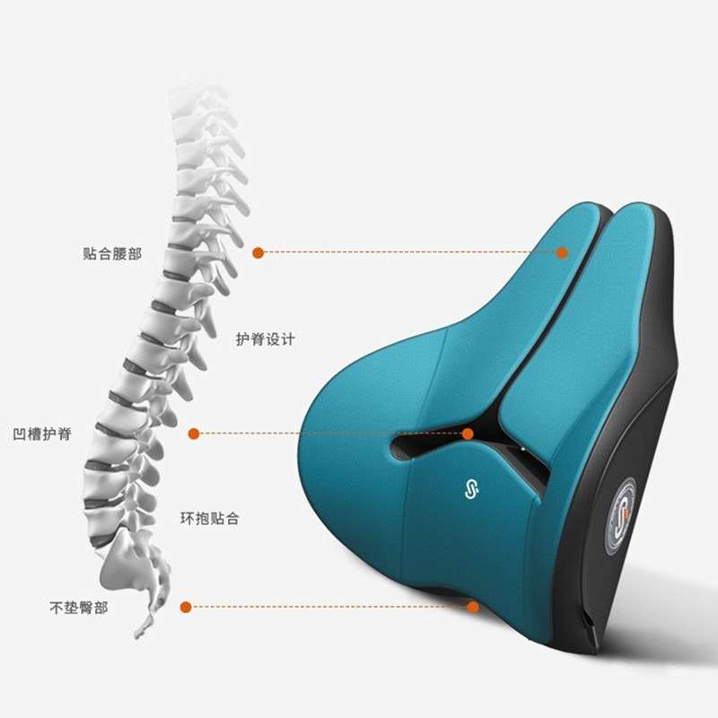 자동차 머리 받침 메모리 거품 허리 지원 자동차 메모리 베개 자동차 좌석 다시 차 허리 보호 베개 도매