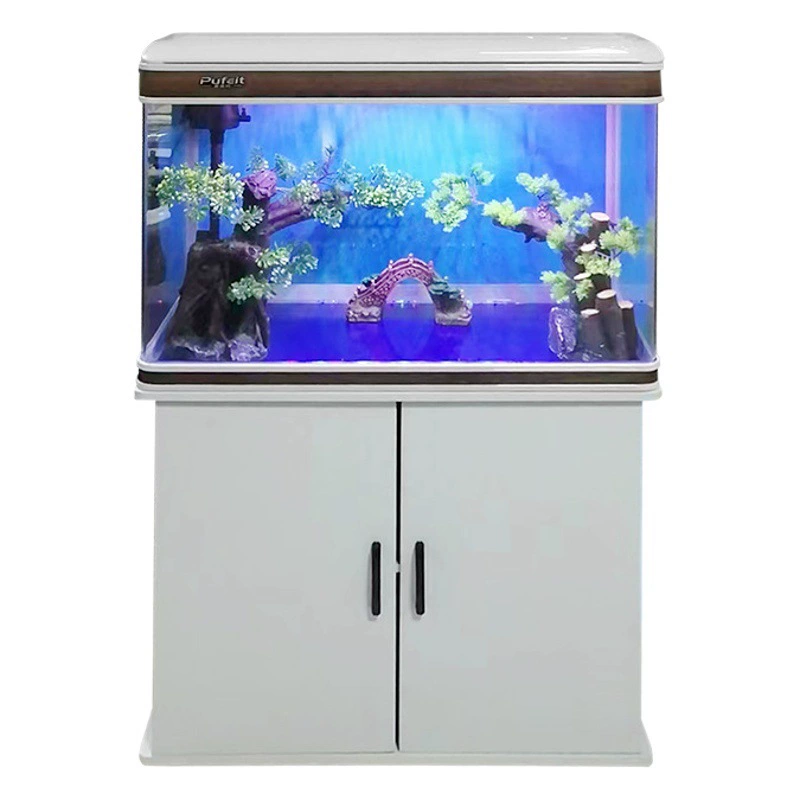 Аквариум Ленивый прозрачный золотой аквариум Ведро для аквариума Закрытая гостиная Балкон Бытовой пейзаж Экологический набор Танк