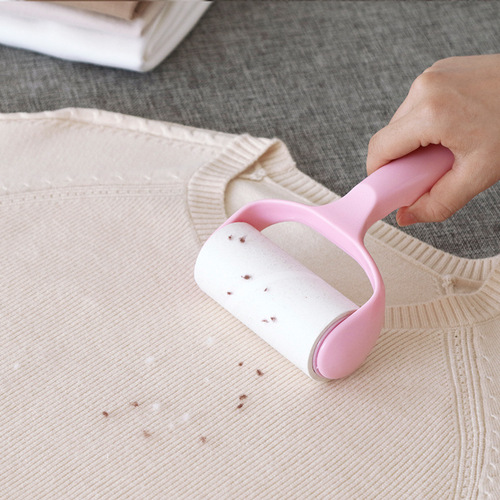 Tear-off sticky paper roller brush to absorb sticky hair and remove hair remover, clothes sticky hair roller